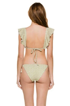 Eberjey Graziela Ruffle Bralette Bikini Top -Shoreline Trendy W2010GZ Bikini Top Pear Ivory Back