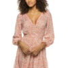 Anabelle Mini Dress -Shoreline Trendy W4AR23NBMXP Apparel Dress Pink Magnolia Front