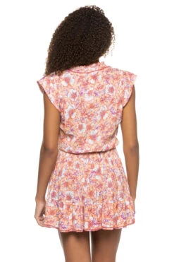 Estelle Mini Dress -Shoreline Trendy WETS22NBDAY Apparel Dress Yellow Dalia Back