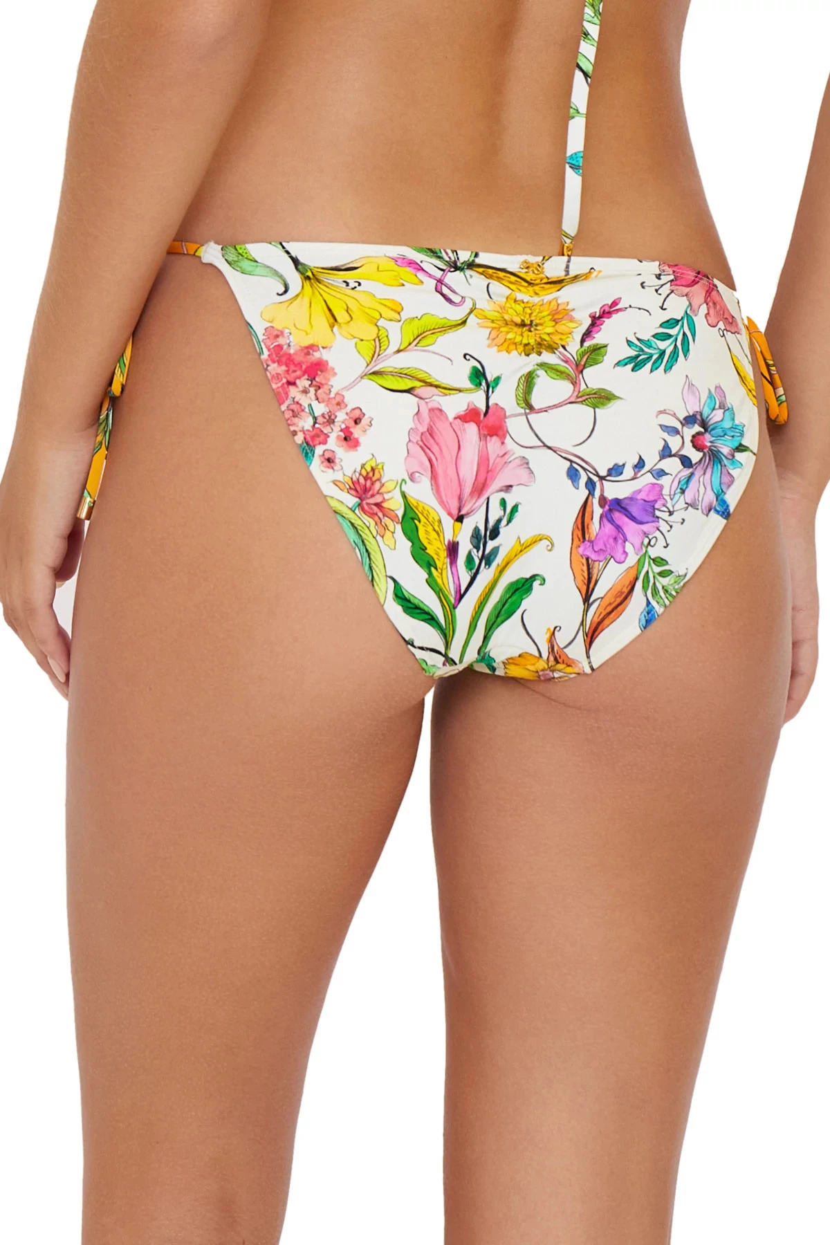 Embroidered Hipster Tie Side Bikini Bottom 4 Embroidered Hipster Tie Side Bikini Bottom - Image 2