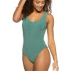 Rachel Over The Shoulder One Piece Swimsuit 1 Rachel Over The Shoulder One Piece Swimsuit -Shoreline Trendy WSO13 08 One Piece Swimsuit Deep Sea Front