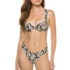 Claudia Underwire Bikini Top -Shoreline Trendy WWST16 37 Bikini Top Black Multi Front